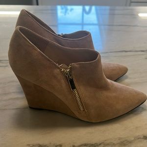 Suede Booties, 8.5